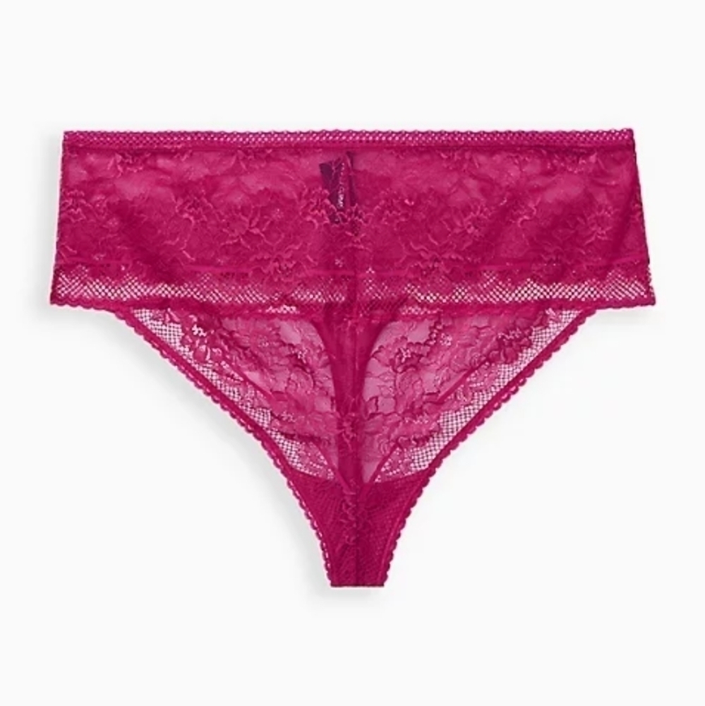 NWT Torrid High Waist Thong in Fuschia